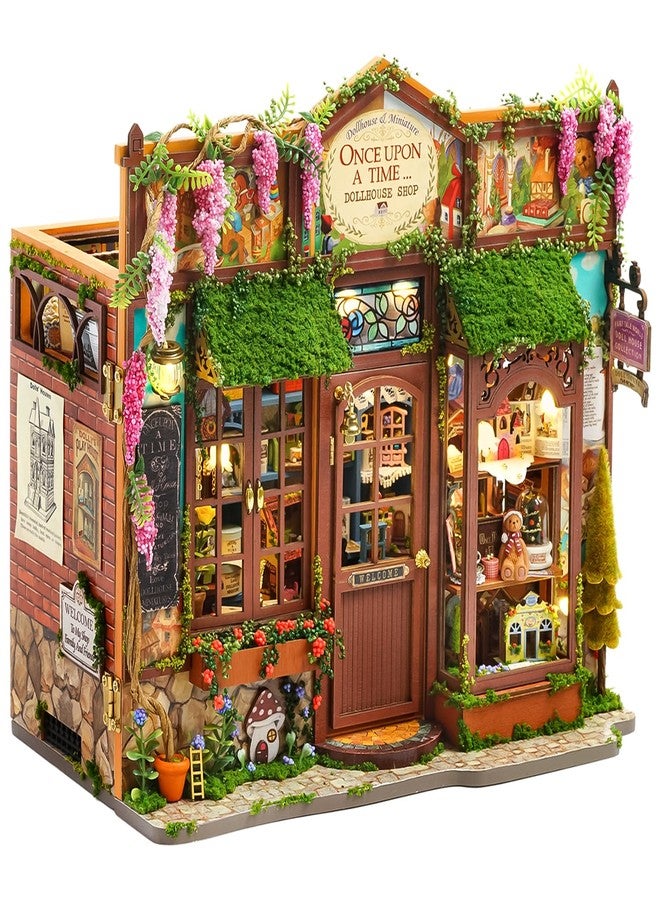 Spilay DIY Book Nook Kits for Adults, Fairy Tale Book Nook Kit with LED Light, 3D Wooden Puzzle DIY Miniature Dollhouse Kit, Creative Bookshelf Decor&Unique Gift for Teens & Book Lovers - Image 1